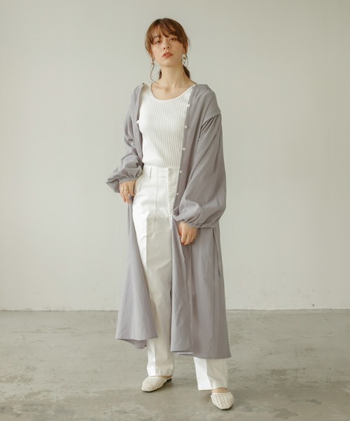 Auntie Rosa Holiday（アンティローザホリデー）の「前後2WAYパワショルシャツワンピース（ワンピース・レディース・ホワイト/ブラック/ブルー/イエロー・FREE）」の22枚目の写真
