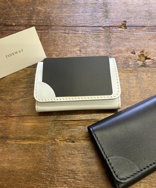 TIDEWAY（タイドウェイ）の「Ag+LEATHER BLACK&WHITE 抗菌 CADE CASE（カードケース・メンズ・ホワイト/ブラック・FREE）」の11枚目の写真