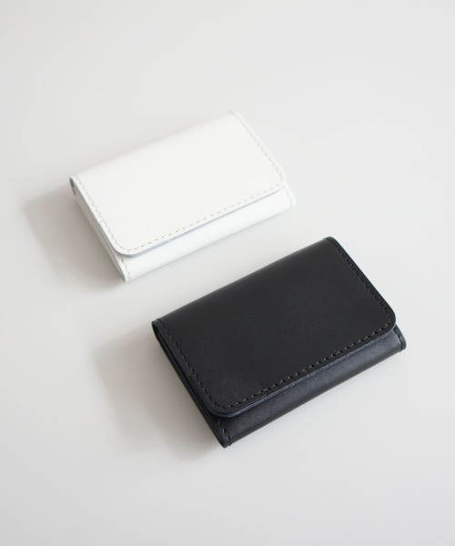 TIDEWAY（タイドウェイ）の「Ag+LEATHER BLACK&WHITE 抗菌 CADE CASE（カードケース・メンズ・ホワイト/ブラック・FREE）」の3枚目の写真