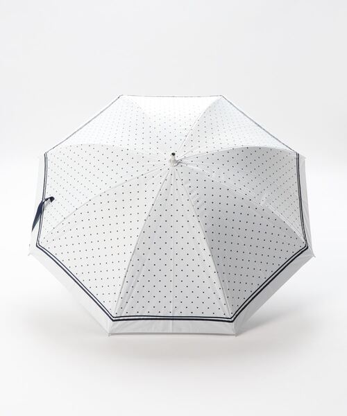 POLO RALPH LAUREN(ポロ ラルフ ローレン)の「遮光 晴雨兼用日傘 ドット×グログラン(長傘・レディース・ブラック/オフホワイト/ダークブルー/ベージュ・FREE)」の5枚目の写真