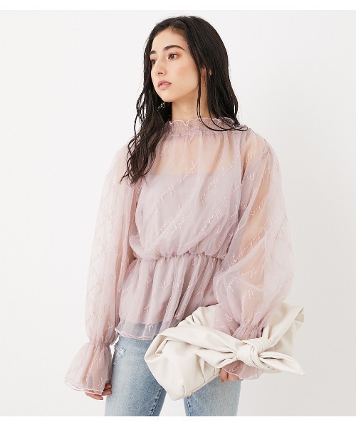 rienda（リエンダ）の「ハンドルリボンギャザーバッグ（ハンドバッグ・レディース・ブラック/アイボリー・FREE）」の15枚目の写真