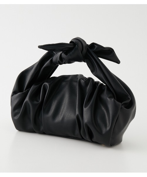 rienda（リエンダ）の「ハンドルリボンギャザーバッグ（ハンドバッグ・レディース・ブラック/アイボリー・FREE）」の12枚目の写真