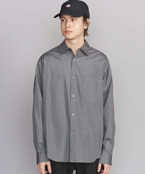 BEAUTY&YOUTH UNITED ARROWS（ビューティーアンドユースユナイテッドアローズ）の「BY フィンクスブロード ワイドシルエット テーパードシャツ（シャツ/ブラウス・メンズ・ホワイト/ロイヤルブルー/グレー・MEDIUM/SMALL/LARGE/X-LARGE）」の21枚目の写真