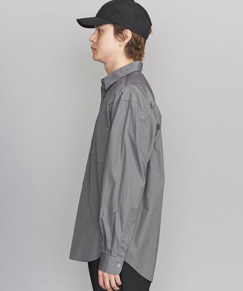 BEAUTY&YOUTH UNITED ARROWS（ビューティーアンドユースユナイテッドアローズ）の「BY フィンクスブロード ワイドシルエット テーパードシャツ（シャツ/ブラウス・メンズ・ホワイト/ロイヤルブルー/グレー・MEDIUM/SMALL/LARGE/X-LARGE）」の22枚目の写真