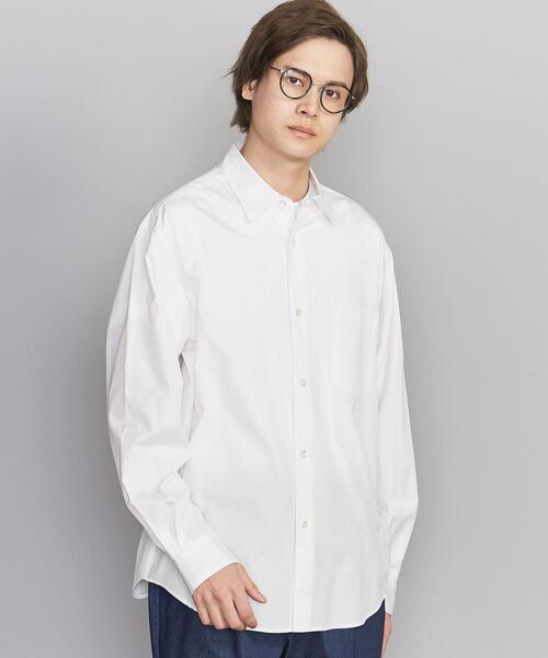 BEAUTY&YOUTH UNITED ARROWS（ビューティーアンドユースユナイテッドアローズ）の「BY フィンクスブロード ワイドシルエット テーパードシャツ（シャツ/ブラウス・メンズ・ホワイト/ロイヤルブルー/グレー・MEDIUM/SMALL/LARGE/X-LARGE）」の15枚目の写真