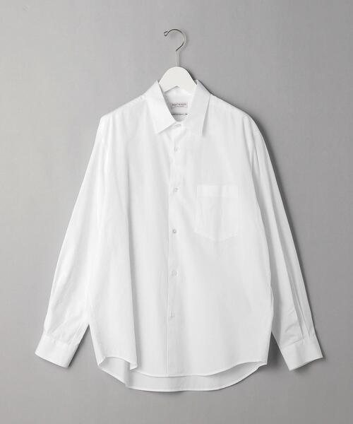 BEAUTY&YOUTH UNITED ARROWS（ビューティーアンドユースユナイテッドアローズ）の「BY フィンクスブロード ワイドシルエット テーパードシャツ（シャツ/ブラウス・メンズ・ホワイト/ロイヤルブルー/グレー・MEDIUM/SMALL/LARGE/X-LARGE）」の11枚目の写真