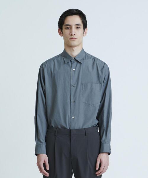 BEAUTY&YOUTH UNITED ARROWS（ビューティーアンドユースユナイテッドアローズ）の「BY フィンクスブロード ワイドシルエット テーパードシャツ（シャツ/ブラウス・メンズ・ホワイト/ロイヤルブルー/グレー・MEDIUM/SMALL/LARGE/X-LARGE）」の5枚目の写真