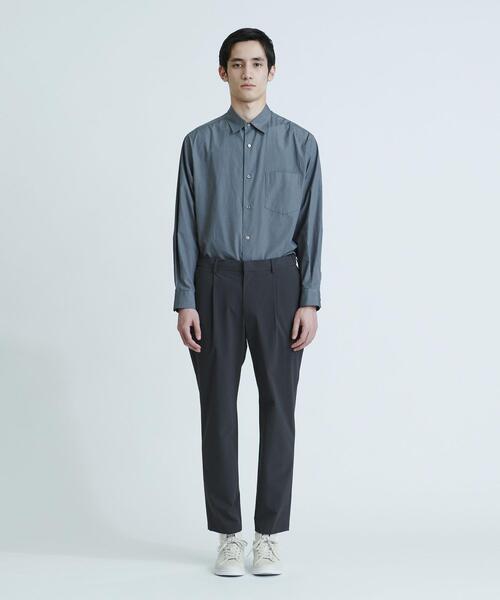 BEAUTY&YOUTH UNITED ARROWS（ビューティーアンドユースユナイテッドアローズ）の「BY フィンクスブロード ワイドシルエット テーパードシャツ（シャツ/ブラウス・メンズ・ホワイト/ロイヤルブルー/グレー・MEDIUM/SMALL/LARGE/X-LARGE）」の8枚目の写真