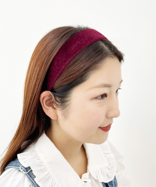 kutir（クティール）の「kutirlune／ベロアカチューシャ（カチューシャ・レディース・ブラック/ダークブラウン/ベージュ/ボルドー・FREE）」の17枚目の写真