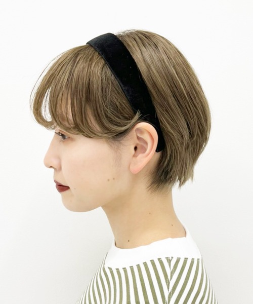 kutir（クティール）の「kutirlune／ベロアカチューシャ（カチューシャ・レディース・ブラック/ダークブラウン/ベージュ/ボルドー・FREE）」の15枚目の写真