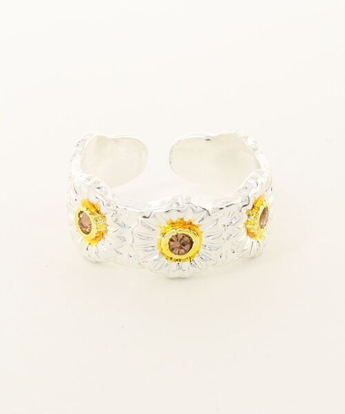 Burner（バーナー）の「【OKUOKU　0909】シルバープレーティング　デイジー　リング　フリーサイズ（リング・メンズ・シルバー/シルバー系2/シルバー系3/その他5/その他4/その他6/その他7・FREE）」の4枚目の写真