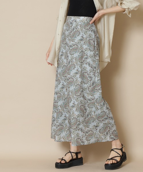 N.(N. Natural Beauty Basic)(エヌエヌナチュラルビューティーベーシック)の「【S Size Line】◆ペイズリーマキシスカート(スカート・レディース・グリーン系その他/ブラウン系その他・SMALL/MEDIUM)」の6枚目の写真