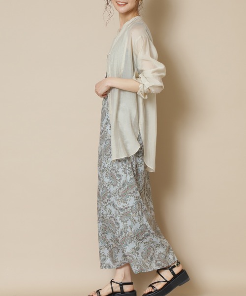 N.(N. Natural Beauty Basic)(エヌエヌナチュラルビューティーベーシック)の「【S Size Line】◆ペイズリーマキシスカート(スカート・レディース・グリーン系その他/ブラウン系その他・SMALL/MEDIUM)」の4枚目の写真