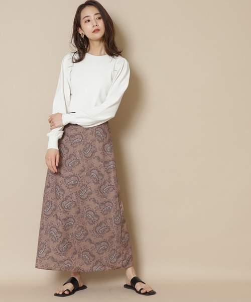 N.(N. Natural Beauty Basic)(エヌエヌナチュラルビューティーベーシック)の「【S Size Line】◆ペイズリーマキシスカート(スカート・レディース・グリーン系その他/ブラウン系その他・SMALL/MEDIUM)」の9枚目の写真
