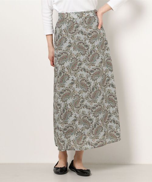 N.(N. Natural Beauty Basic)(エヌエヌナチュラルビューティーベーシック)の「【S Size Line】◆ペイズリーマキシスカート(スカート・レディース・グリーン系その他/ブラウン系その他・SMALL/MEDIUM)」の16枚目の写真
