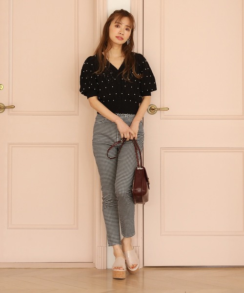 one after another NICE CLAUP（ワンアフターアナザーナイスクラップ）の「【WEB限定色あり】柄アソートスキニーパンツ（その他パンツ・レディース・ブルー/ピンク系その他/サックスブルー系1/サックスブルー系/ブラック系その他・SMALL/MEDIUM）」の10枚目の写真