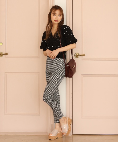 one after another NICE CLAUP（ワンアフターアナザーナイスクラップ）の「【WEB限定色あり】柄アソートスキニーパンツ（その他パンツ・レディース・ブルー/ピンク系その他/サックスブルー系1/サックスブルー系/ブラック系その他・SMALL/MEDIUM）」の11枚目の写真