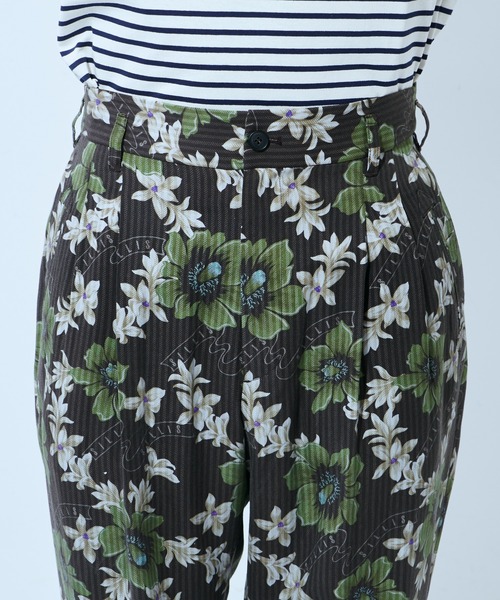 Lui's（ルイス）の「【SILLIS/シリス】HIGH WAIST TAPERED ALOHA PANTS(アロハ柄テーパードパンツ)（スラックス・メンズ・ブラック・44/46）」の3枚目の写真