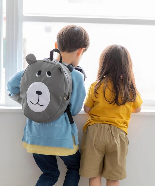 coen（コーエン）の「【coen キッズ/ジュニア】コーエンベアリュック（バックパック/リュック・キッズ・ブラック/グレー・FREE）」の3枚目の写真