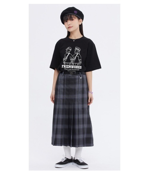 TARGETTO（ターゲット）の「『TARGETTO/ターゲット』X『FRIZMWORKS/フリズムワークス』カップル グラフィック 半袖Tシャツ（Tシャツ/カットソー・レディース・ホワイト/ブラック/ベージュ・M）」の10枚目の写真