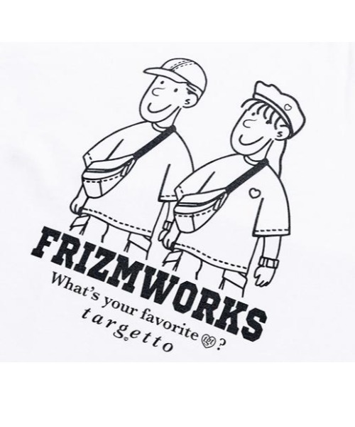 TARGETTO（ターゲット）の「『TARGETTO/ターゲット』X『FRIZMWORKS/フリズムワークス』カップル グラフィック 半袖Tシャツ（Tシャツ/カットソー・レディース・ホワイト/ブラック/ベージュ・M）」の19枚目の写真