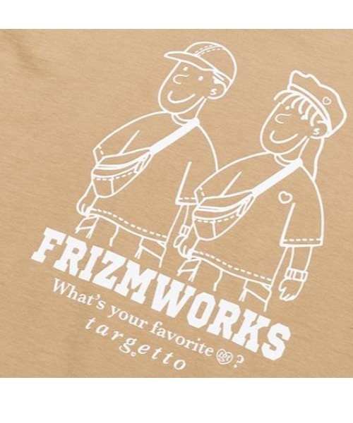 TARGETTO（ターゲット）の「『TARGETTO/ターゲット』X『FRIZMWORKS/フリズムワークス』カップル グラフィック 半袖Tシャツ（Tシャツ/カットソー・レディース・ホワイト/ブラック/ベージュ・M）」の20枚目の写真