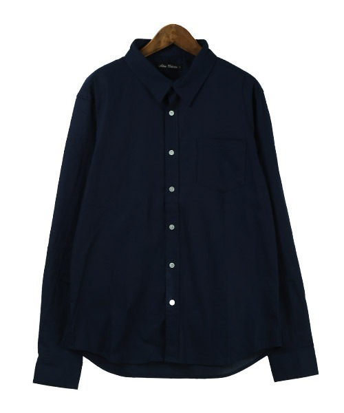 LUXSTYLE(ラグスタイル)の「パナマ織りレギュラーカラーシャツ(シャツ/ブラウス・メンズ・ネイビー/ベージュ/チェック/ホワイト/ストライプ・M/L/XL)」の13枚目の写真