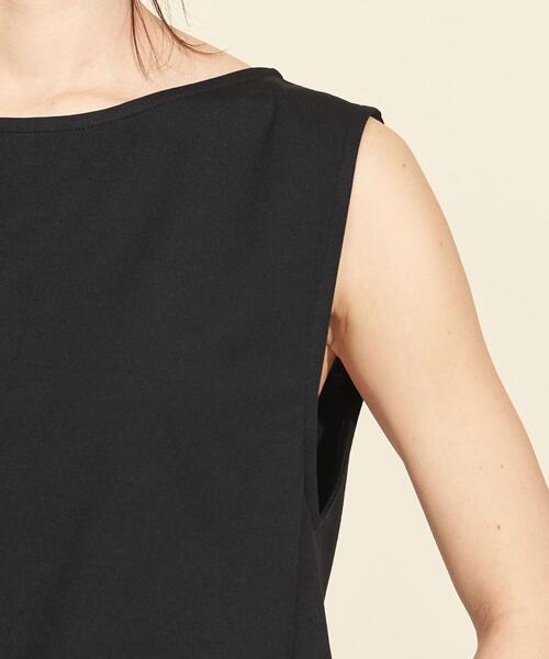 B7544■美品■ビューティー&ユース バックカシュクールカットソーサロペット BEAUTY&YOUTH UNITED ARROWS（ビューティーアンドユース