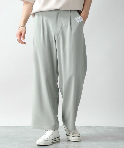 RAGEBLUE（レイジブルー）の「TRストレッチ/サマーワイドパンツ/933349（スラックス・メンズ・ホワイト/ブラック/グリーン系その他/ベージュ系その他2/ブラウン・SMALL/MEDIUM/LARGE）」の5枚目の写真