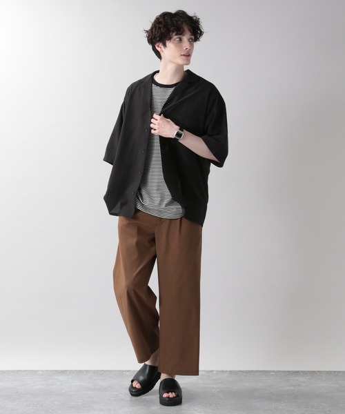 RAGEBLUE（レイジブルー）の「TRストレッチ/サマーワイドパンツ/933349（スラックス・メンズ・ホワイト/ブラック/グリーン系その他/ベージュ系その他2/ブラウン・SMALL/MEDIUM/LARGE）」の11枚目の写真