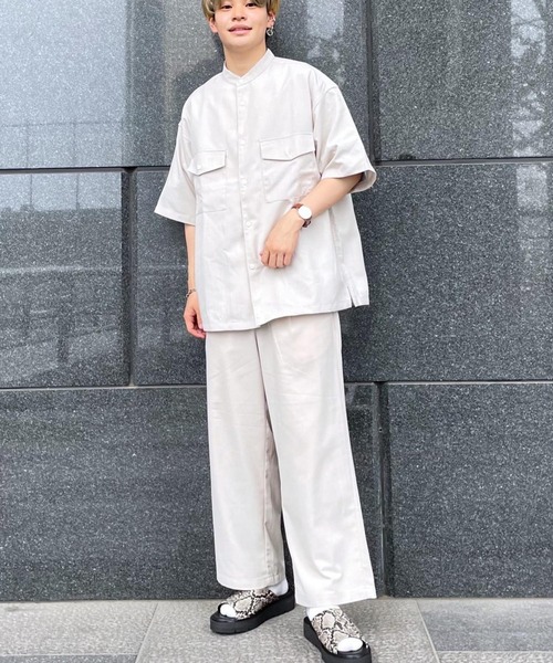 RAGEBLUE（レイジブルー）の「TRストレッチ/サマーワイドパンツ/933349（スラックス・メンズ・ホワイト/ブラック/グリーン系その他/ベージュ系その他2/ブラウン・SMALL/MEDIUM/LARGE）」の15枚目の写真