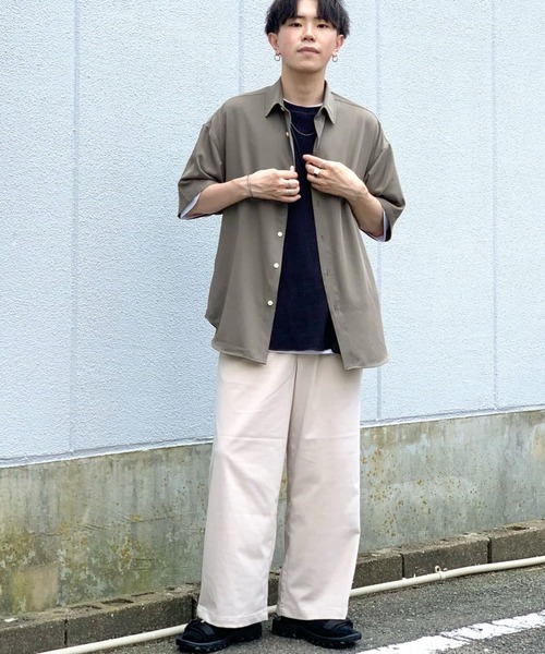 RAGEBLUE（レイジブルー）の「TRストレッチ/サマーワイドパンツ/933349（スラックス・メンズ・ホワイト/ブラック/グリーン系その他/ベージュ系その他2/ブラウン・SMALL/MEDIUM/LARGE）」の16枚目の写真