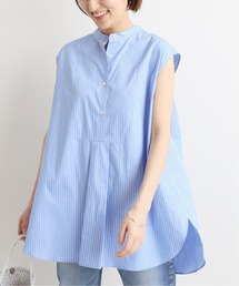 IENA | ストライプノースリーブシャツ◆(シャツ/ブラウス)