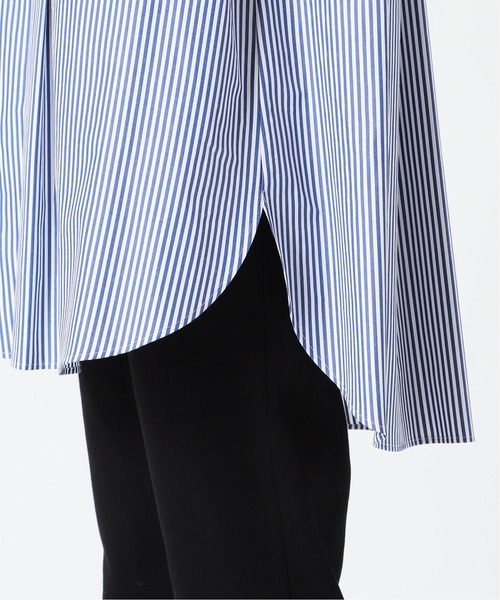 IENA（イエナ）の「ストライプノースリーブシャツ◆（シャツ/ブラウス・レディース・ブルー系その他/サックスブルー/ブルー・FREE）」の20枚目の写真