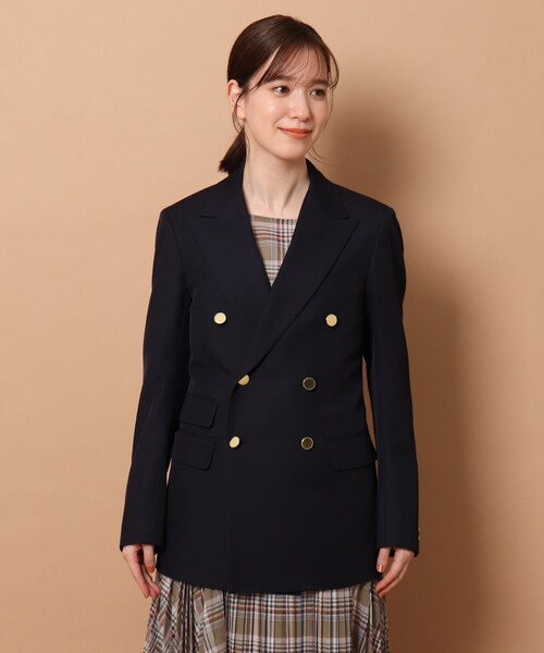 SCYE BASICS（サイベーシックス）の「◆SCYE BASICS(サイベーシックス)6B ブレザー（テーラードジャケット・レディース・ネイビー・02）」の5枚目の写真
