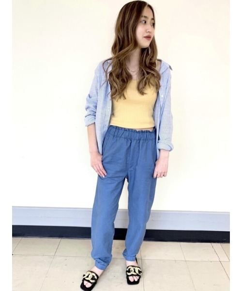 GAP（ギャップ）の「リネンブレンド ペーパーバッグパンツ（その他パンツ・レディース・その他/ブルー・000/0/10/6/00/12/4/8/2）」の18枚目の写真