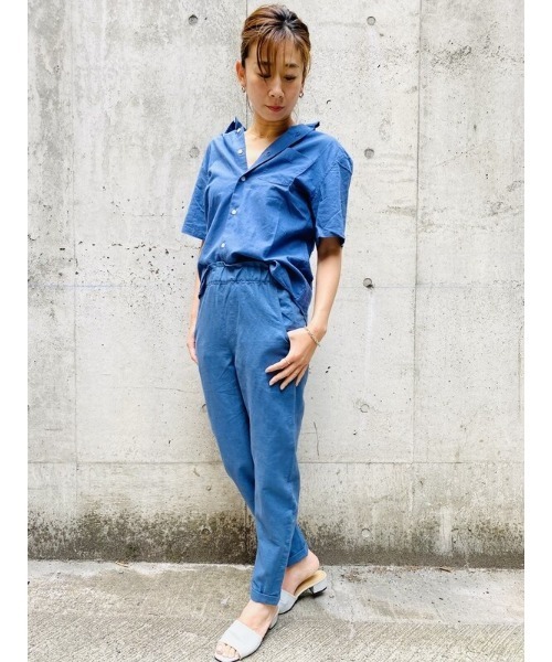 GAP（ギャップ）の「リネンブレンド ペーパーバッグパンツ（その他パンツ・レディース・その他/ブルー・000/0/10/6/00/12/4/8/2）」の19枚目の写真