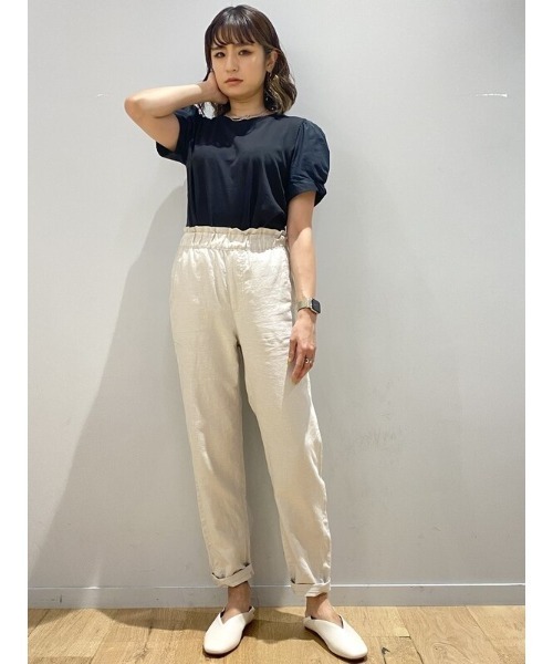 GAP（ギャップ）の「リネンブレンド ペーパーバッグパンツ（その他パンツ・レディース・その他/ブルー・000/0/10/6/00/12/4/8/2）」の15枚目の写真