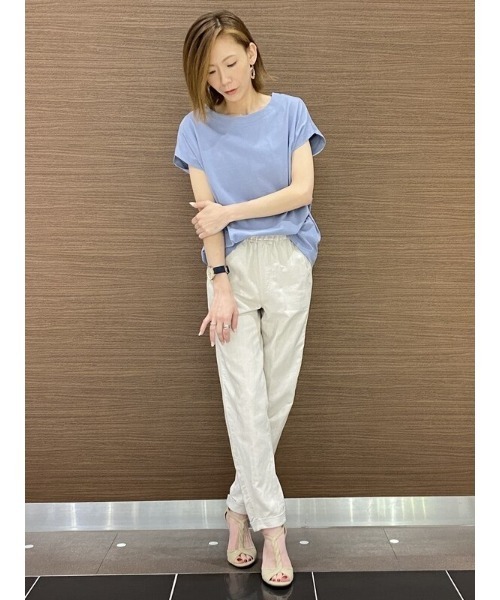 GAP（ギャップ）の「リネンブレンド ペーパーバッグパンツ（その他パンツ・レディース・その他/ブルー・000/0/10/6/00/12/4/8/2）」の14枚目の写真