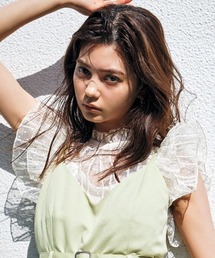 REDYAZEL | ★ドットチュールフリルブラウス(シャツ/ブラウス)