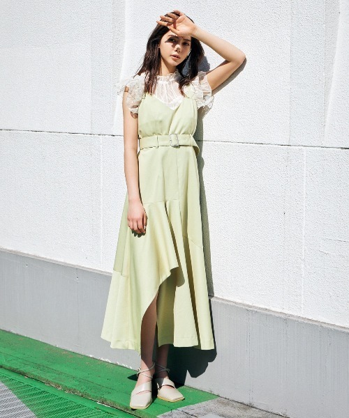 REDYAZEL（レディアゼル）の「ドットチュールフリルブラウス（シャツ/ブラウス・レディース・オフホワイト/イエロー/ブラック/パープル・FREE）」の6枚目の写真