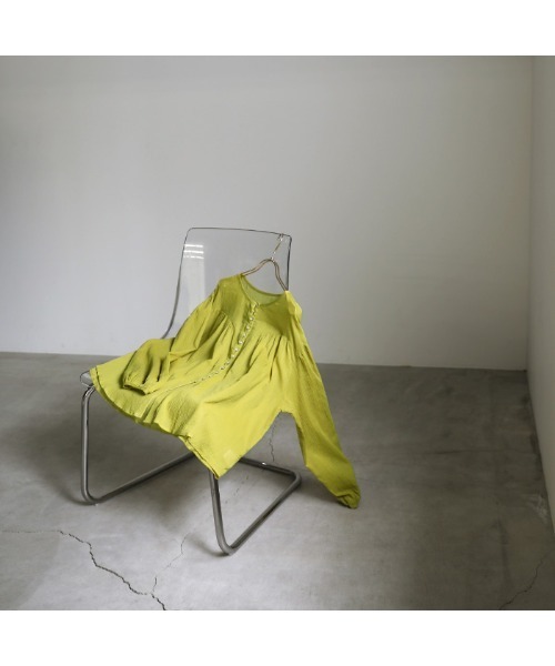 select MOCA（セレクトモカ）の「2021 SS フロントギャザーシフォンブラウス（シャツ/ブラウス・レディース・アイボリー/ミント/ライトカーキ・FREE）」の20枚目の写真