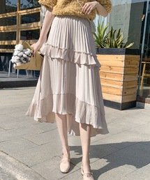 LUGG NAGG（ラグナグ）の「マルチプリーツティアードスカート（スカート）」