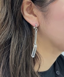 【apresjour mignon×ARIAZ】スクエアクリアイヤリング
