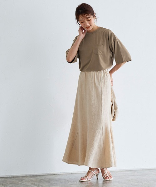 Pierrot(ピエロ)の「オーバーサイズTシャツ(Tシャツ/カットソー・レディース・ブラック/モカ/オフホワイト・M/L)」の15枚目の写真