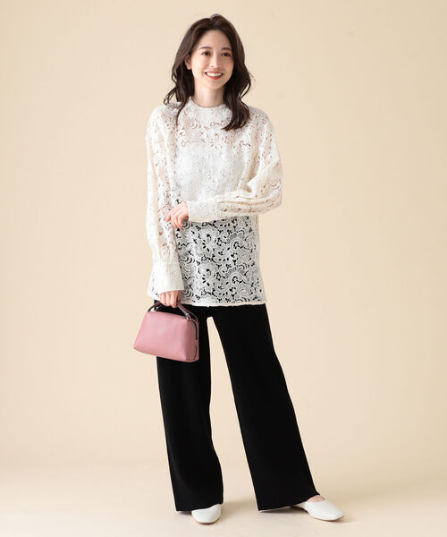 Demi-Luxe BEAMS（デミルクス ビームス）の「GIANNI CHIARINI / ALIFA 2WAY レザーバッグ S（ショルダーバッグ・レディース・ブラック/ブラウン/オフホワイト/レッド系その他・ONE SIZE）」の9枚目の写真