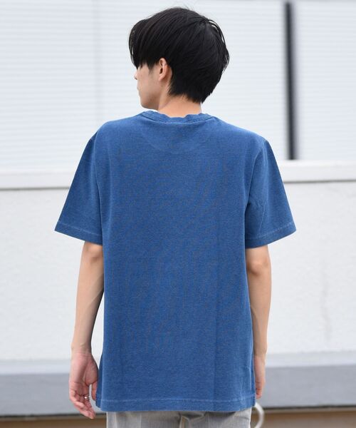 LACOSTE(ラコステ)の「【WEB限定】LACOSTE: インディゴ ピケ Tシャツ TH310EM(Tシャツ/カットソー・メンズ・ネイビー/ライトブルー・MEDIUM/LARGE/X-LARGE/SMALL)」の7枚目の写真