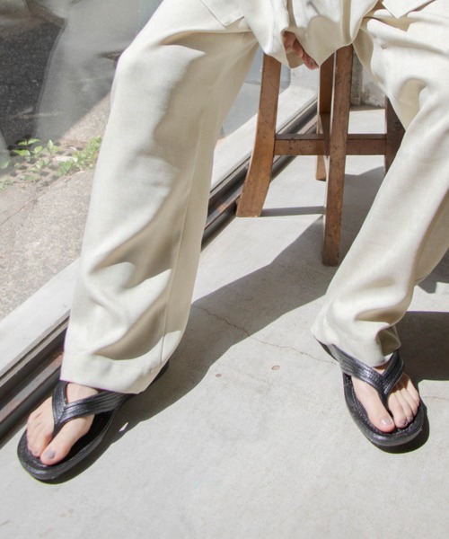 WHIMSIC（ウィムジック）の「【WHIMSIC別注】PEARL GYOSAN-MATTE（サンダル・レディース・ブラック/モスグリーン・LL/M）」の5枚目の写真