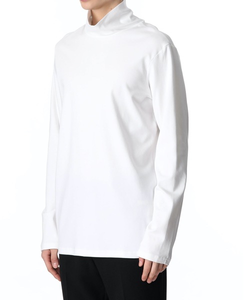 ATTACHMENT（アタッチメント）の「SUVIN COTTON SMOOTH HIGH NECKED T-SHIRT L/S（Tシャツ/カットソー・メンズ・ブラック/ホワイト/オフホワイト・1/2/3）」の7枚目の写真