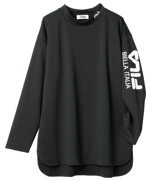 FILA（フィラ）の「＜ＦＩＬＡ＞裏起毛プチハイネックプルオーバー（Tシャツ/カットソー・レディース・ホワイト/ブラック/グリーン系その他・LL/M/L/3L）」の5枚目の写真
